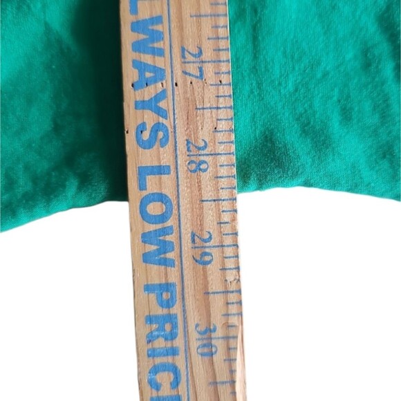 Green Layered High‑Low Raw‑Hem Tee Pullover Oversized Top Lagenlook Artsy Sz 1x - Picture 14 of 16